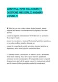 WHNP FINAL PAPER 2026 COMPLETE QUESTIONS AND DETAILED ANSWERS GRADED A&plus;