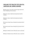 WILDLAND TCFP PRACTICE TEST 2026 FULL QUESTIONS AND VERIFIED ANSWERS