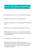 WILKES NSG 526 EXAMINATION TEST 2026 QUESTIONS WITH SOLUTIONS GRADED A&plus;