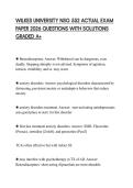 WILKES UNIVERSITY NSG 552 ACTUAL EXAM PAPER 2026 QUESTIONS WITH SOLUTIONS GRADED A&plus;