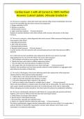 Cardiac Exam 1 with all Correct & 100&percnt; Verified Answers &vert;Latest Update &vert;Already Graded A&plus;