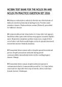NCSBN TEST BANK FOR THE NCLEX RN AND NCLEX PN PRACTICE QUESTION SET 2026