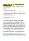 AANP FNP LATEST 2026 TEST PAPER QUESTIONS AND ANSWERS GRADED A&plus;