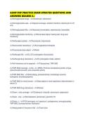 AANP FNP PRACTICE EXAM UPDATED QUESTIONS AND ANSWERS GRADED A&plus;