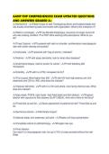 AANP FNP COMPREHENSIVE EXAM UPDATED QUESTIONS AND ANSWERS GRADED A&plus;