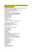AANP FNP FINAL EXAM ACTUAL QUESTIONS AND ANSWERS GRADED A&plus;