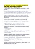 MPTC CONSTITUTIONAL LAW END OF COURSE EXAM QUESTIONS AND ANSWERS GRADED A&plus;