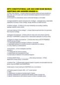 MPTC CONSTITUTIONAL LAW 2026 CORE EXAM MANUAL QUESTIONS AND ANSWERS GRADED A&plus;