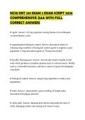 NCSU ENT 201 EXAM 2 EXAM SCRIPT 2026 COMPREHENSIVE Q&A WITH FULL CORRECT ANSWERS
