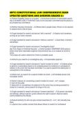MPTC CONSTITUTIONAL LAW COMPREHENSIVE EXAM UPDATED QUESTIONS AND ANSWERS GRADED A&plus;