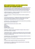 MPTC CONSTITUTIONAL LAW FINAL EXAM ACTUAL QUESTIONS AND ANSWERS GRADED A&plus;