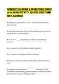 NCSU ENT 201 EXAM 2 EXAM STUDY GUIDE 2026 EXAM SET WITH SOLVED QUESTIONS 100&percnt; CORRECT