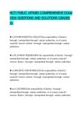 NCTJ PUBLIC AFFAIRS COMPREHENSIVE EXAM 2026 QUESTIONS AND SOLUTIONS GRADED A&plus;