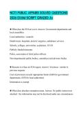 NCTJ PUBLIC AFFAIRS SOLVED QUESTIONS 2026 EXAM SCRIPT GRADED A&plus;
