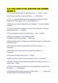 ALAT FINAL EXAM ACTUAL QUESTIONS AND ANSWERS GRADED A&plus;