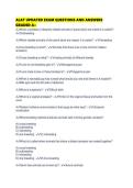 ALAT UPDATED EXAM QUESTIONS AND ANSWERS GRADED A&plus;