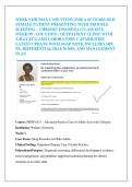 WEEK 9 IHUMAN CASE STUDY FOR A 65 YEARS OLD  FEMALE PATIENT PRESENTING WITH TROUBLE  SLEEPING &ndash; CHRONIC INSOMNIA &lpar;CLASS 6531&rpar;  WEEK &num;9 - LOCATION &semi; OUTPATIENT CLINIC WITH  X-RAY&comma;ECG&comma;AND LABORATORY CAPABILITIES  LATEST UPDATE WITH SOAP NOTE&comma; INCLUDES HPI&comma; 