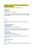 FLORIDA 240 END OF COURSE EXAM QUESTIONS AND ANSWERS GRADED A&plus;