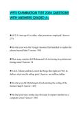 WITS EXAMINATION TEST 2026 QUESTIONS WITH ANSWERS GRADED A&plus;