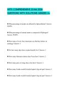 WITS COMPREHENSIVE EXAM 2026 QUESTIONS WITH SOLUTIONS GRADED A&plus;