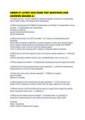 AMMO 67 LATEST 2026 EXAM TEST QUESTIONS AND ANSWERS GRADED A&plus;