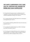 WKF KUMITE COMPREHENSIVE STUDY GUIDE 2026 FULL QUESTIONS AND ANSWERS FOR REFEREE AND COACH CERTIFICATION