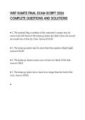 WKF KUMITE FINAL EXAM SCRIPT 2026 COMPLETE QUESTIONS AND SOLUTIONS