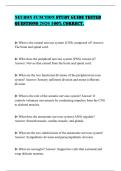 NEURON FUNCTION STUDY GUIDE TESTED QUESTIONS 2026 100&percnt; CORRECT&period;