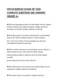 WOCN BUNDLED EXAMS SET 2026 COMPLETE QUESTIONS AND ANSWERS GRADED A&plus;