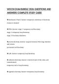 WOCN EXAM BUNDLE 2026 QUESTIONS AND ANSWERS COMPLETE STUDY GUIDE