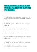 NEVADA TIMESHARE CERTIFICATION FINAL PAPER 2026 FULL SOLUTIONS GUARANTEED PASS GRADED A&plus;