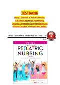 TESTBANK Wong&rsquo;s Essentials of Pediatric Nursing&comma; 11th Edition By Marilyn Hockenberry&comma; Chapters 1-31&comma;Well Elaborated Questions and Answers&comma;Complete A&plus; Guide Latest Update&period;