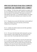 NFHS SOCCER RULES EXAM 2026 COMPLETE QUESTIONS AND ANSWERS 100&percnt; CORRECT