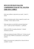 NFHS SOCCER RULES EXAM 2026 COMPREHENSIVE EXAM SET FULL SOLUTION GUIDE 100&percnt; CORRECT
