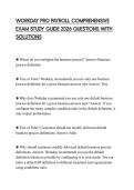 WORKDAY PRO PAYROLL COMPREHENSIVE EXAM STUDY GUIDE 2026 QUESTIONS WITH SOLUTIONS