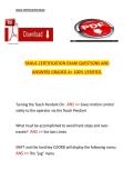 FANUC Certification Exam &ndash; Questions and Answers &lpar;A&plus; Graded&comma; 100&percnt; Verified&rpar;