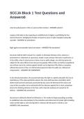 SCCJA Block 1 Test Questions and Answers