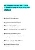 NHS PATHWAYS 999 EMERGENCY TRIAGE COMPREHENSIVE EXAM 2026 FULLY SOLVED GRADED A&plus;