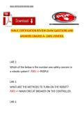 FANUC Certification Review Exam &ndash; Questions and Answers &lpar;A&plus; Graded&comma; 100&percnt; Verified&rpar;