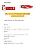 FANUC Post Test Exam &ndash; Questions and Answers &lpar;A&plus; Graded&comma; Latest Update&rpar;
