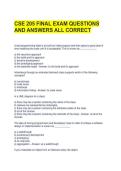 CSE 205 FINAL EXAM QUESTIONS AND ANSWERS ALL CORRECT 