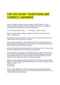 CSE 205 EXAM 1 QUESTIONS AND CORRECT ANSWERS 