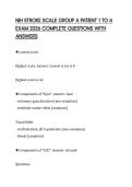 NIH STROKE SCALE GROUP A PATIENT 1 TO 6 EXAM 2026 COMPLETE QUESTIONS WITH ANSWERS