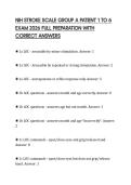 NIH STROKE SCALE GROUP A PATIENT 1 TO 6 EXAM 2026 FULL PREPARATION WITH CORRECT ANSWERS