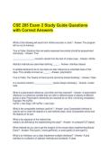 CSE 205 Exam 2 Study Guide Questions with Correct Answers 