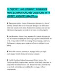 NJ PROPERTY AND CASUALTY INSURANCE FINAL EXAMINATION 2026 QUESTIONS WITH VERIFIED ANSWERS GRADED A&plus;