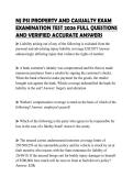 NJ PSI PROPERTY AND CASUALTY EXAM EXAMINATION TEST 2026 FULL QUESTIONS AND VERIFIED ACCURATE ANSWERS