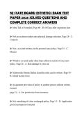 NJ STATE BOARD ESTHETICS EXAM TEST PAPER 2026 SOLVED QUESTIONS AND COMPLETE CORRECT ANSWERS