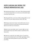 NORTH CAROLINA DMV DRIVING TEST DETAILED PREPARATION PACK 2026