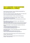 CSE 110 MIDTERM 1 EXAM QUESTIONS AND ANSWERS ALL CORRECT 